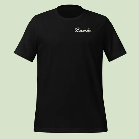 Classic Tee with the Acid Sun Bumba dog badge