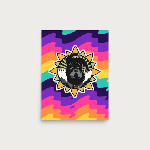 Poster 30 × 40 cm with the Bumba dog badge