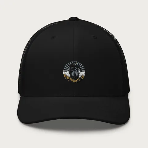 Retro Trucker Hat with the Bumba dog badge