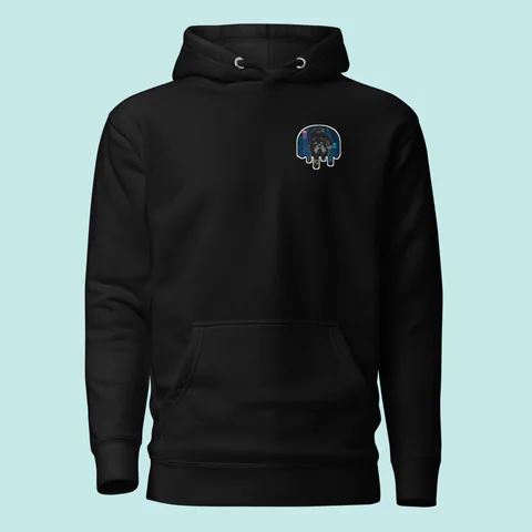 Premium Hoodie with the Deep Sea Bumba dog badge